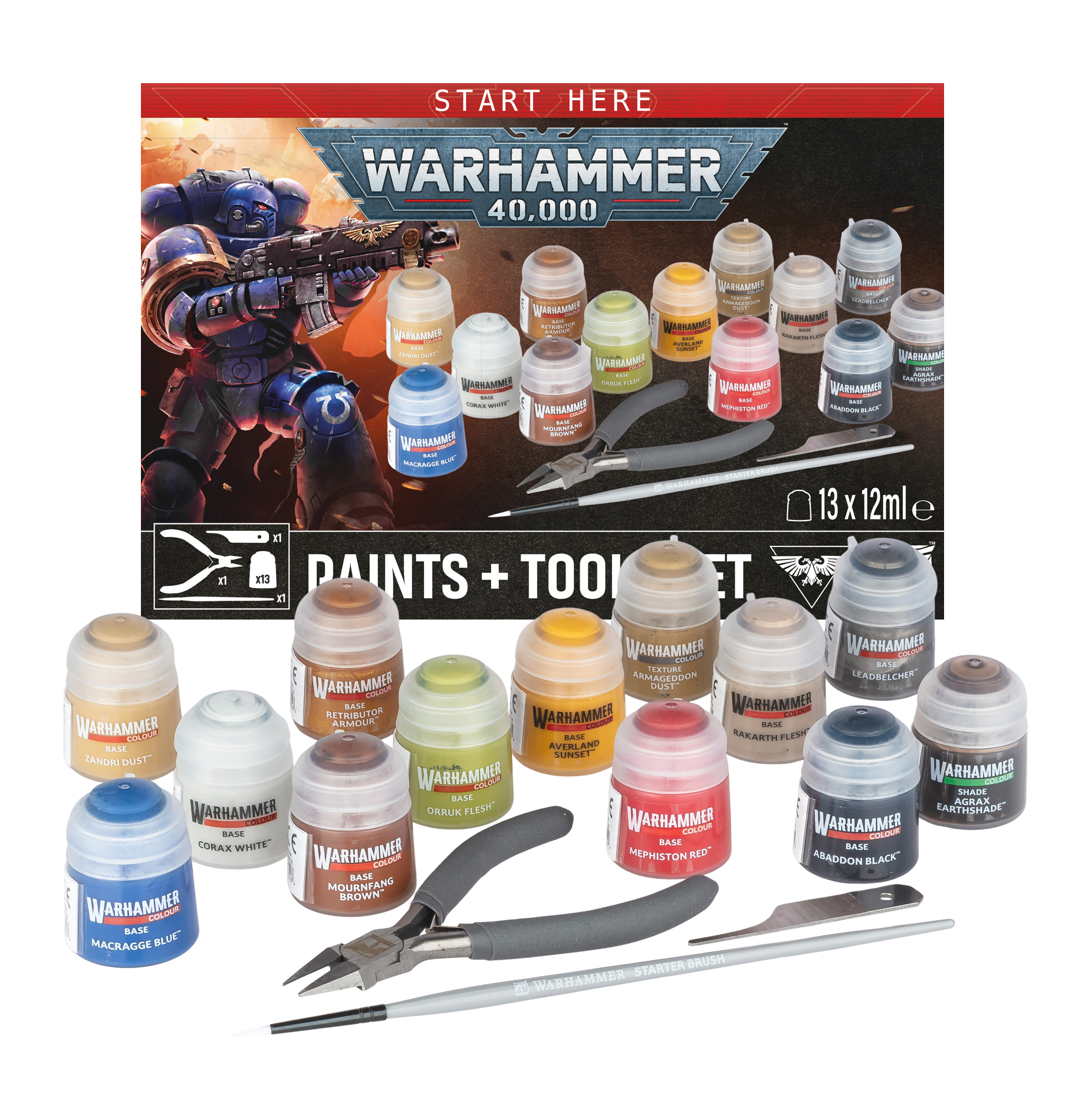40k Paints + Tools