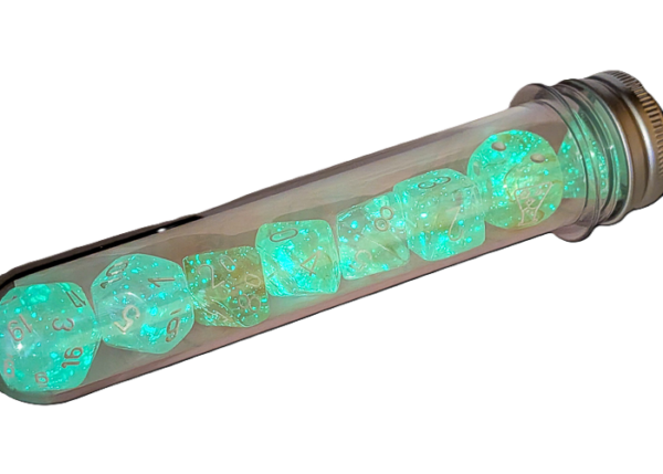 Borealis Champagne/White Lab Polyhedral 7-Die Set
