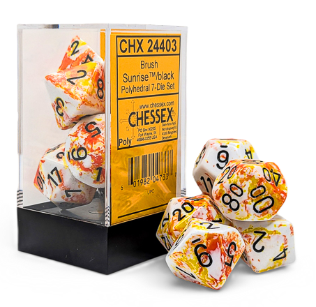 Brush Sunrise Polyhedral 7-Die Set