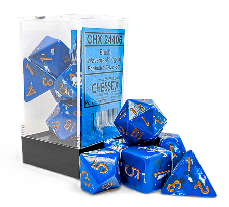 Brush Wavebreak Polyhedral 7-Die Set
