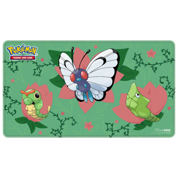 Caterpie Evolutions Stitched Playmat for Pokemon