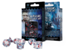 Classic RPG Dice Set: Translucent & Blue-Red