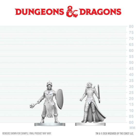 D&D Nolzur's Mini: Black Gauntlet & Zhentilar Paladin of Bane