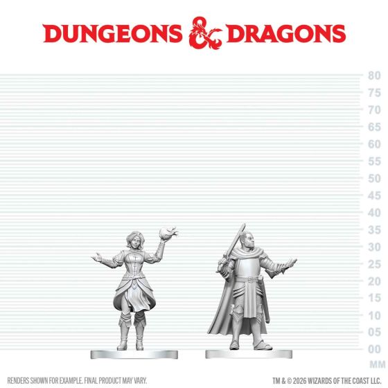 D&D Nolzur's Mini: Knight & Mage Apprentice