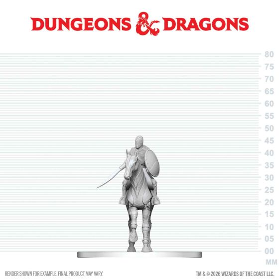 D&D Nolzur's Mini: Nimblewright Steed with Rider