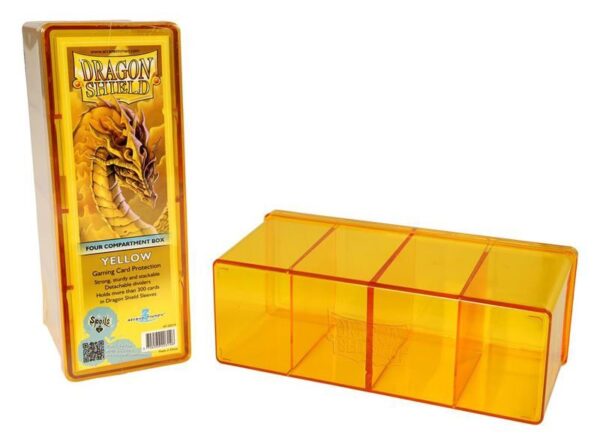 Dragon Shield Yellow 4-Compartment Box