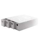 DS Fortress 4-Card Drawers Horizontal White
