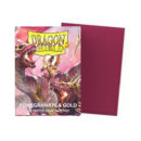 DS Matte Dual Pomegranate/Gold Sleeves 100ct