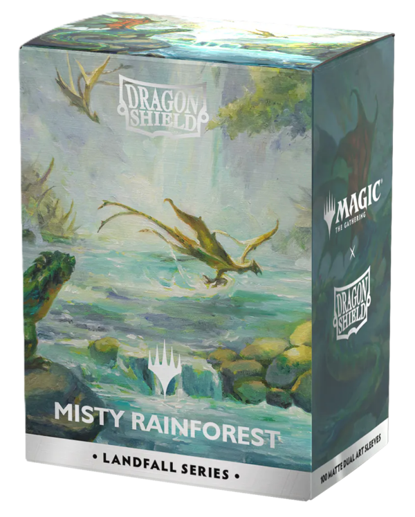 DS MTG Matte Dual Art Misty Rainforest Sleeves 100ct