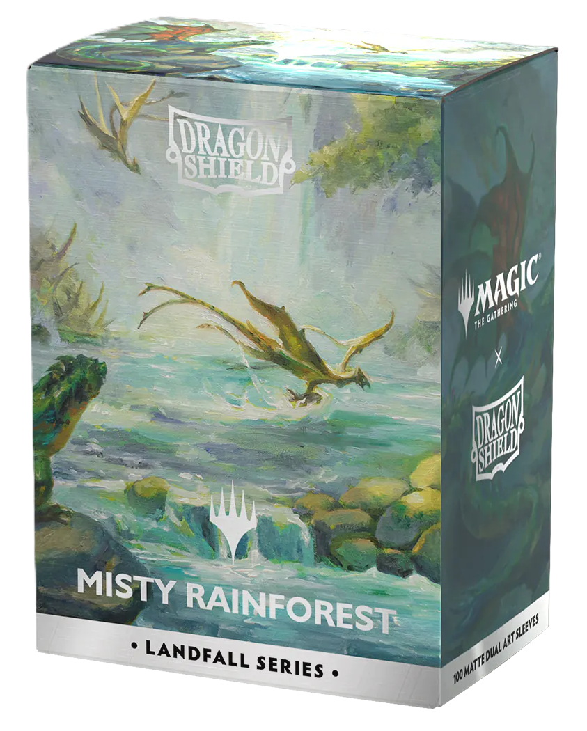 DS MTG Matte Dual Art Misty Rainforest Sleeves 100ct