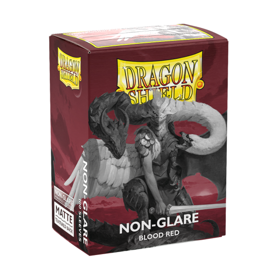 DS Non-Glare Matte Blood Red Sleeves 100ct