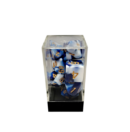 Dual Blue-White/Gold Polyhedral 7-Die Set