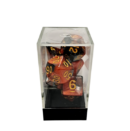 Dual Orange-White/Black Polyhedral 7-Die Set
