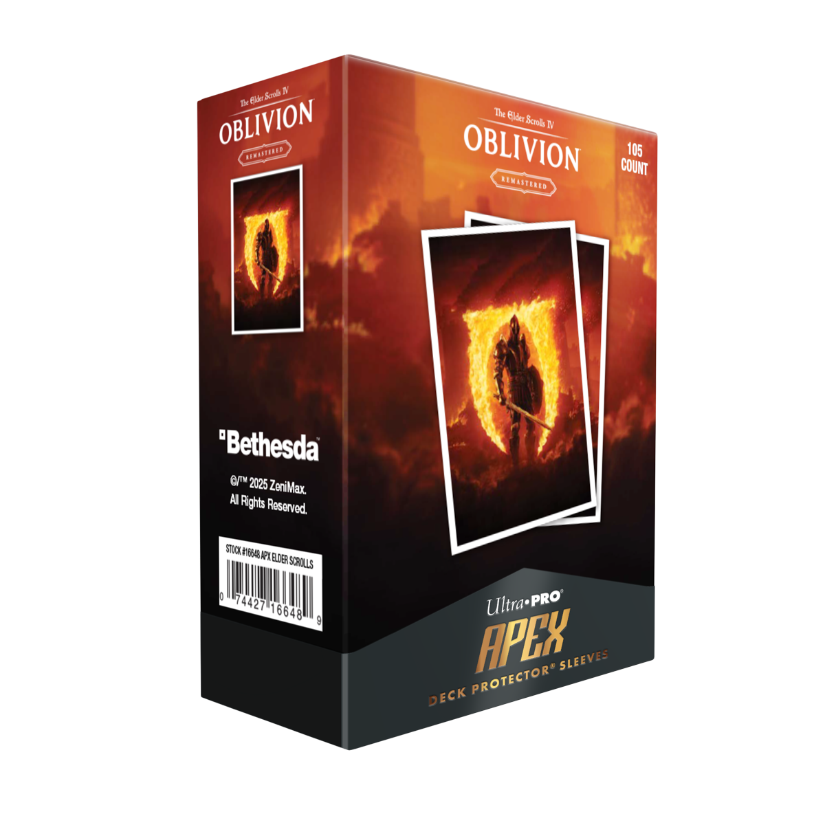 Elder Scrolls Oblivion Remastered Apex Deck Protector 105ct