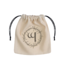 Elvish Dice Bag: Beige & Black