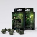 Elvish Dice Set: Black & Glow in the Dark