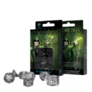 Elvish Dice Set: Translucent & Black