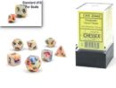 Festive Circus/Black Mini Polyhedral 7-Die Set