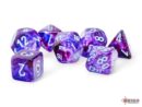 Festive Mega-Hedral Nocturnal/Turquoise Luminary Polyhedral 7-Die Set