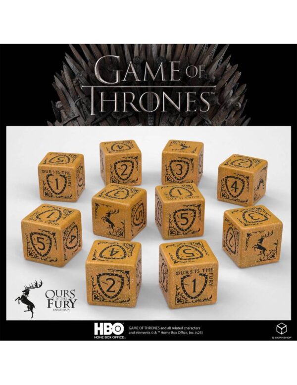 Game of Thrones Dice Set: Baratheon