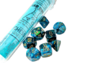 Gemini Green-Teal/Gold Lab Polyhedral 7-Die Set