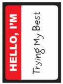 I’m Trying Double-Matte White Core Deck Protector 50ct