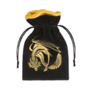 Japanese Dice Bag: Black & Golden Velour