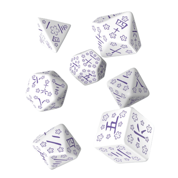 Japanese Dice Set: Blue Star Lotus