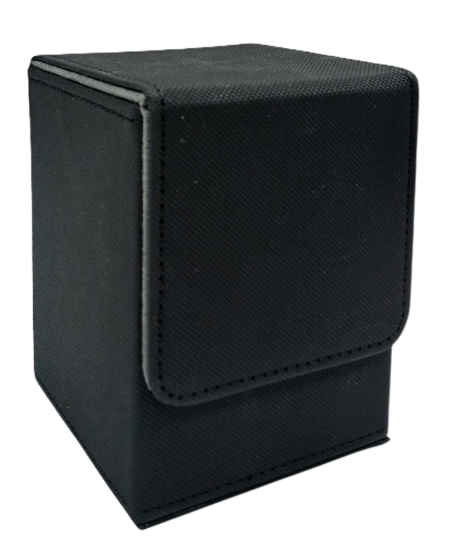 Leatherette Deck Box Case 100+ Black