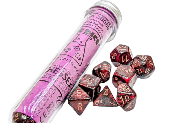 Lustrous Gothic/Copper Lab Polyhedral 7-Die Set