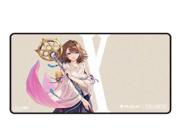 Magic FIN Black-Stitched Playmat Yuna, Grand Summoner