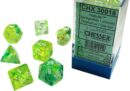 Nebula Luminary Spring/White Polyhedral 7-Die Set