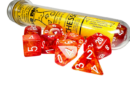Nebula Molten/White Polyhedral 7-Die Set (with bonus die)