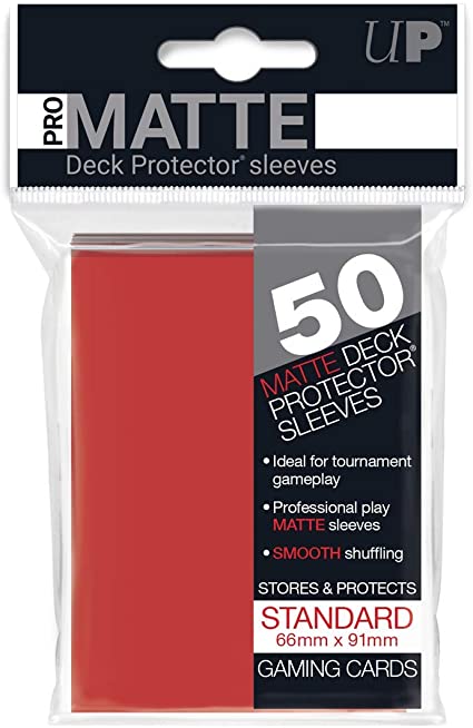 Pro-Matte Red Deck Protectors