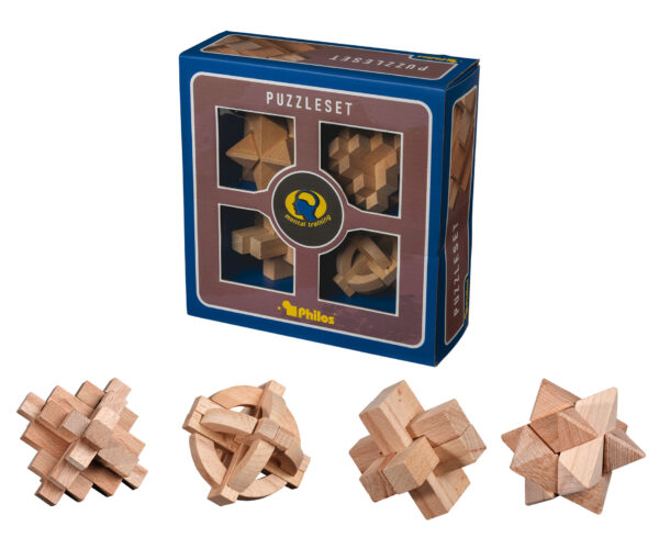 Puzzleset, Number Two, Beech, 4 Brainteasers