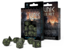 Runic Dice Set: Black & Glow-in-the-Dark