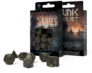 Runic Dice Set: Bottle-Green & Gold