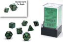 Scarab Jade/Gold Mini Polyhedral 7-Die Set
