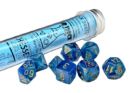 Shimmer Aqueous/Gold Lab Polyhedral 7-Die Set