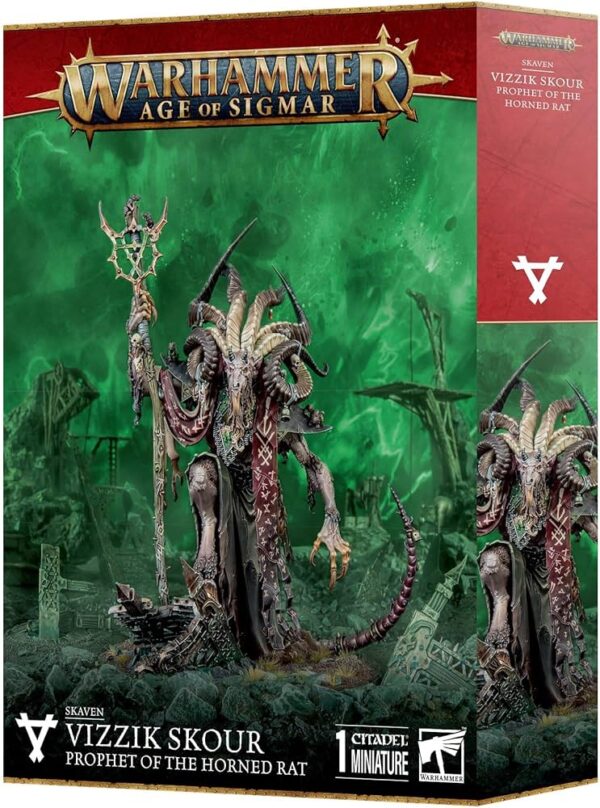 Skaven: Vizzik Skour Prophet Horned Rat
