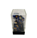 Starry Blue-Black/Gold Polyhedral 7-Die Set