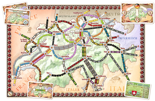Ticket to Ride - India, Switzerland