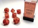 Vortex Orange/Black Mini Polyhedral 7-Die Set