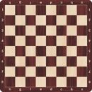 Wood Grain Rubber Chess Board, 5.7cm Square