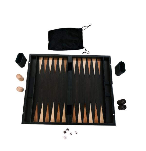 Wooden Folding Backgammon Set (52x42cm Board)